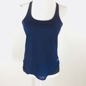 Express Performance Tank Strappy Blue Black  XS New